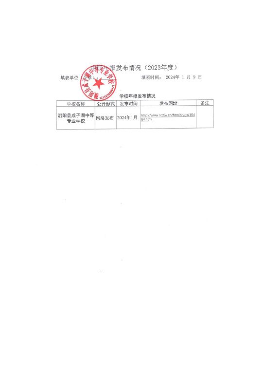 泗陽縣成子湖中等專業(yè)學校質量報告(2023年度)