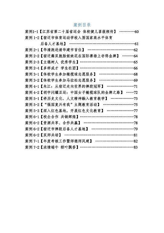 宿遷市體育運(yùn)動(dòng)學(xué)校質(zhì)量報(bào)告（2023）